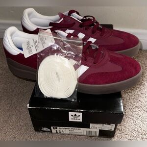 Adidas Skateboarding Busenitz Vulc RX BURGUNDY, WHITE, GUM Sneakers BY3979